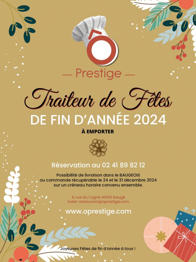 Traiteur fêtes 2024 Baugé